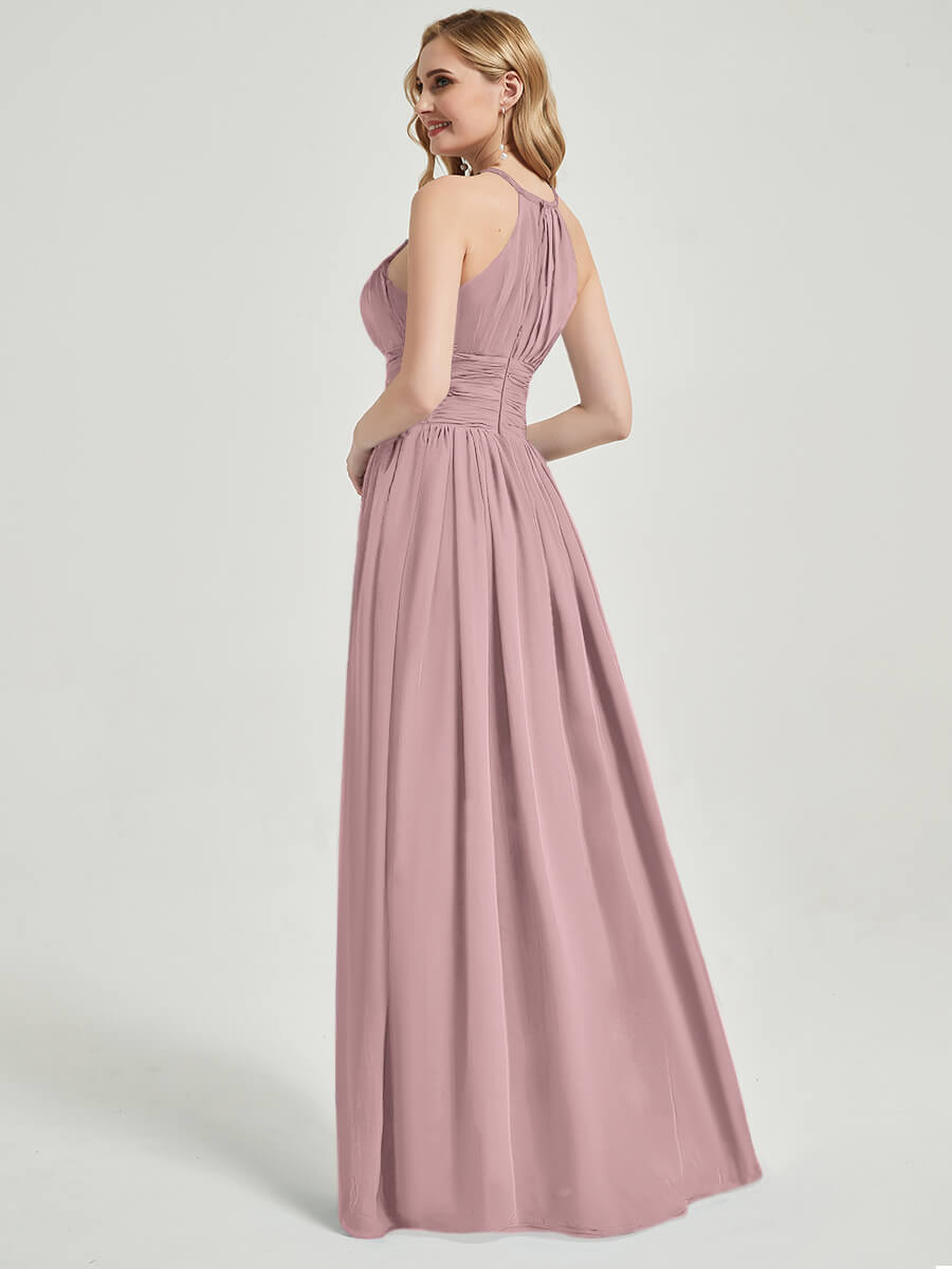 Vintage Mauve Chiffon Bridesmaid Dress Belinda