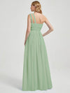 Mabel floor-length chiffon With a lovely peekaboo shoulder cutout bridesmaid dress