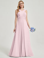 Blush Chiffon Bridesmaid Kaytlyn