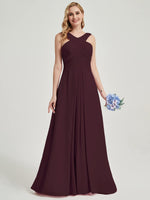 Cabernet Chiffon Bridesmaid Kaytlyn