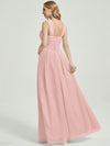 Dusty Pink Chiffon Bridesmaid Kaytlyn