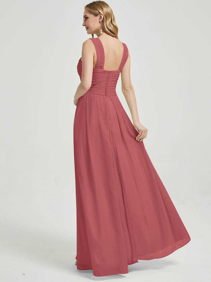 Desert Rose Chiffon Bridesmaid Kaytlyn