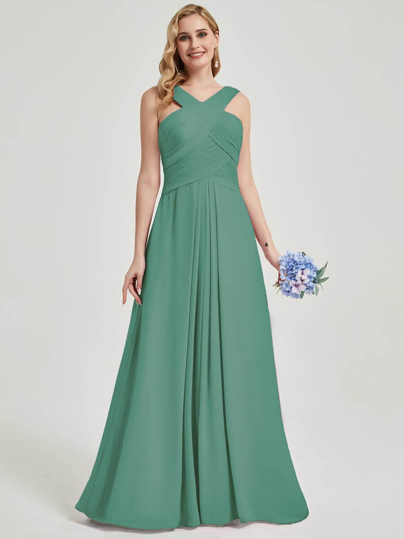 Eucalyptus Chiffon Bridesmaid Kaytlyn