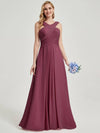 Mulberry Chiffon Bridesmaid Kaytlyn