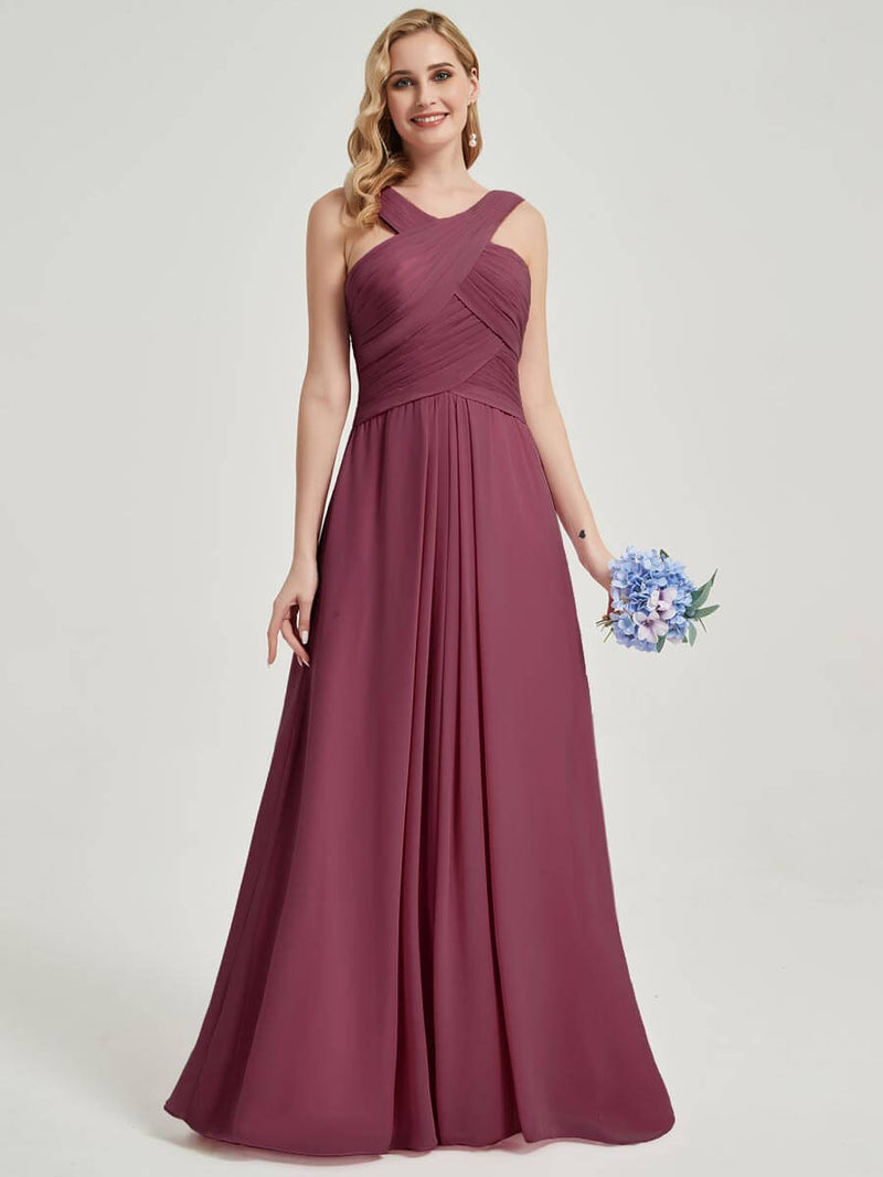 Mulberry Chiffon Bridesmaid Kaytlyn