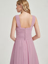 V-Neck Mauve Chiffon Bridesmaid Kaytlyn