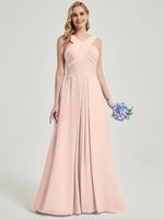 Pearl Pink Chiffon Bridesmaid Kaytlyn