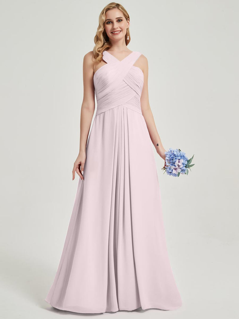 Pale Rose Chiffon Bridesmaid Kaytlyn