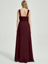 Burgundy Chiffon Bridesmaid Dress Rosalind