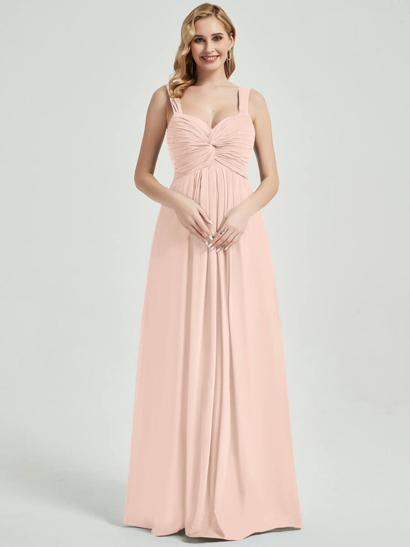 Pearl Pink Chiffon Bridesmaid Dress Rosalind