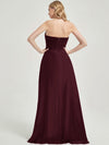 Burgundy Chiffon Bridesmaid Dress Abigail