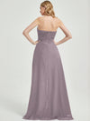 Abigail-Floor-Length Dusk With Side Slits Bridesmaid Dress