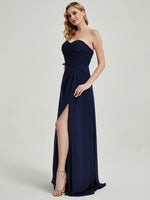 Abigail-Floor-Length Sweetheart Neckline Bridesmaid Dress