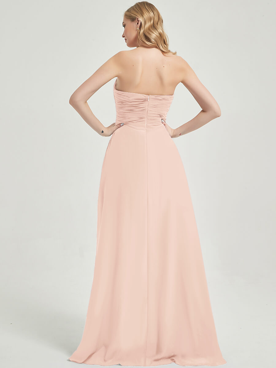 Pearl Pink Chiffon Bridesmaid Dress Abigail