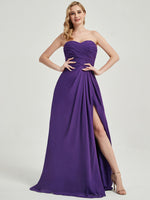 Royal Purple Chiffon Bridesmaid Dress Abigail