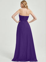 Royal Purple Chiffon Bridesmaid Dress Abigail