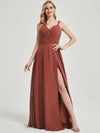 Cinnamon Rose Lace Chiffon Bridesmaid Dress Thana