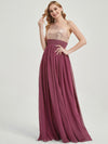 Mulberry Sequined Chiffon Bridesmaid Dress - Sidney