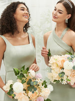 Sage Green Silk Satin Bridesmaid Dress Eugenia Emerson