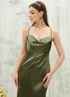 Satin Cowl Neckline Adjustable Sexy Backless Cross Straps Bridesmaid Dress Rory For Women From NZ Bridal