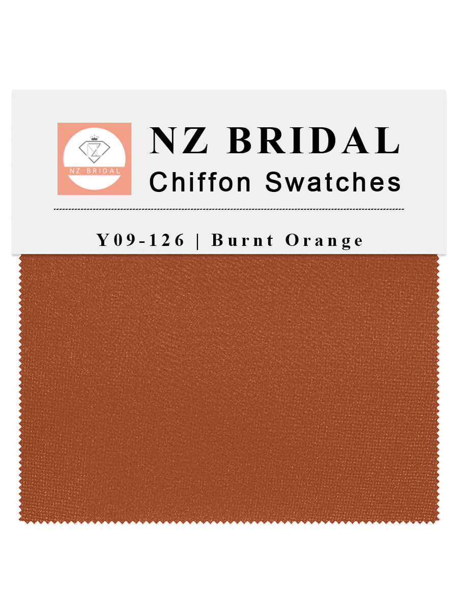 Chiffon Swatches Burnt Orange 126