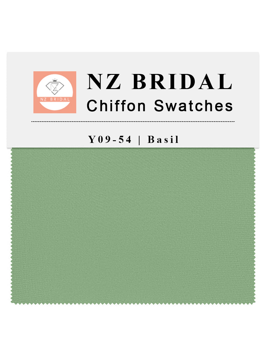 Basil Fabric Swatch Samples Chiffon