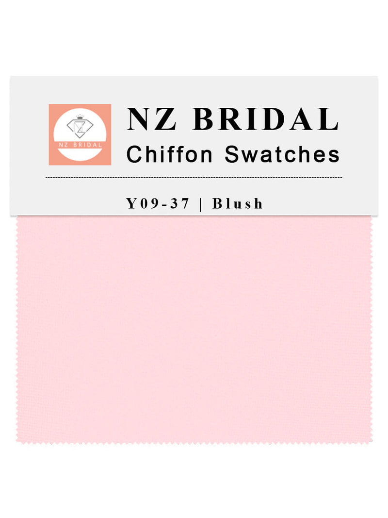 Blush Fabric Swatch Samples Chiffon