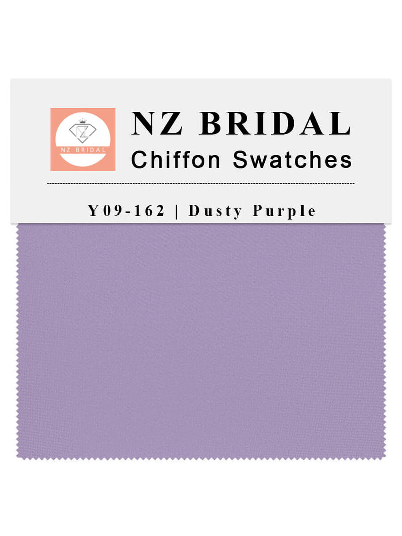 Dusty Purple Fabric Swatch Samples Chiffon