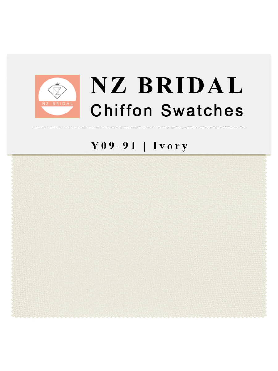 Ivory Fabric Swatch Samples Chiffon
