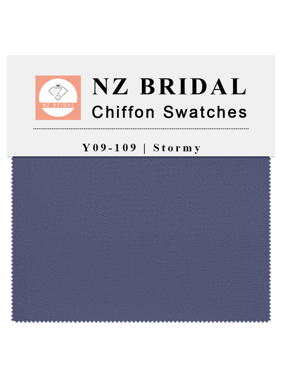 Stormy Fabric Swatch Samples Chiffon