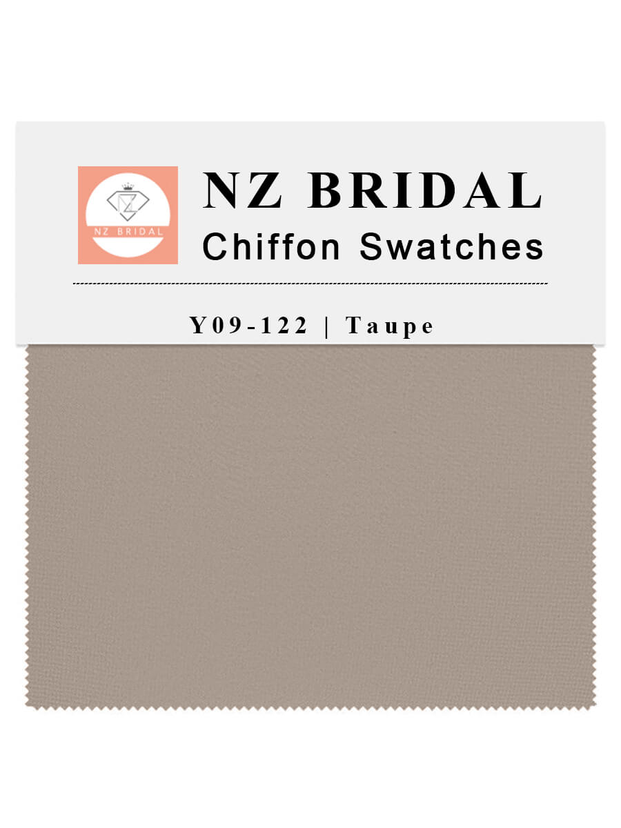 Taupe Fabric Swatch Samples Chiffon