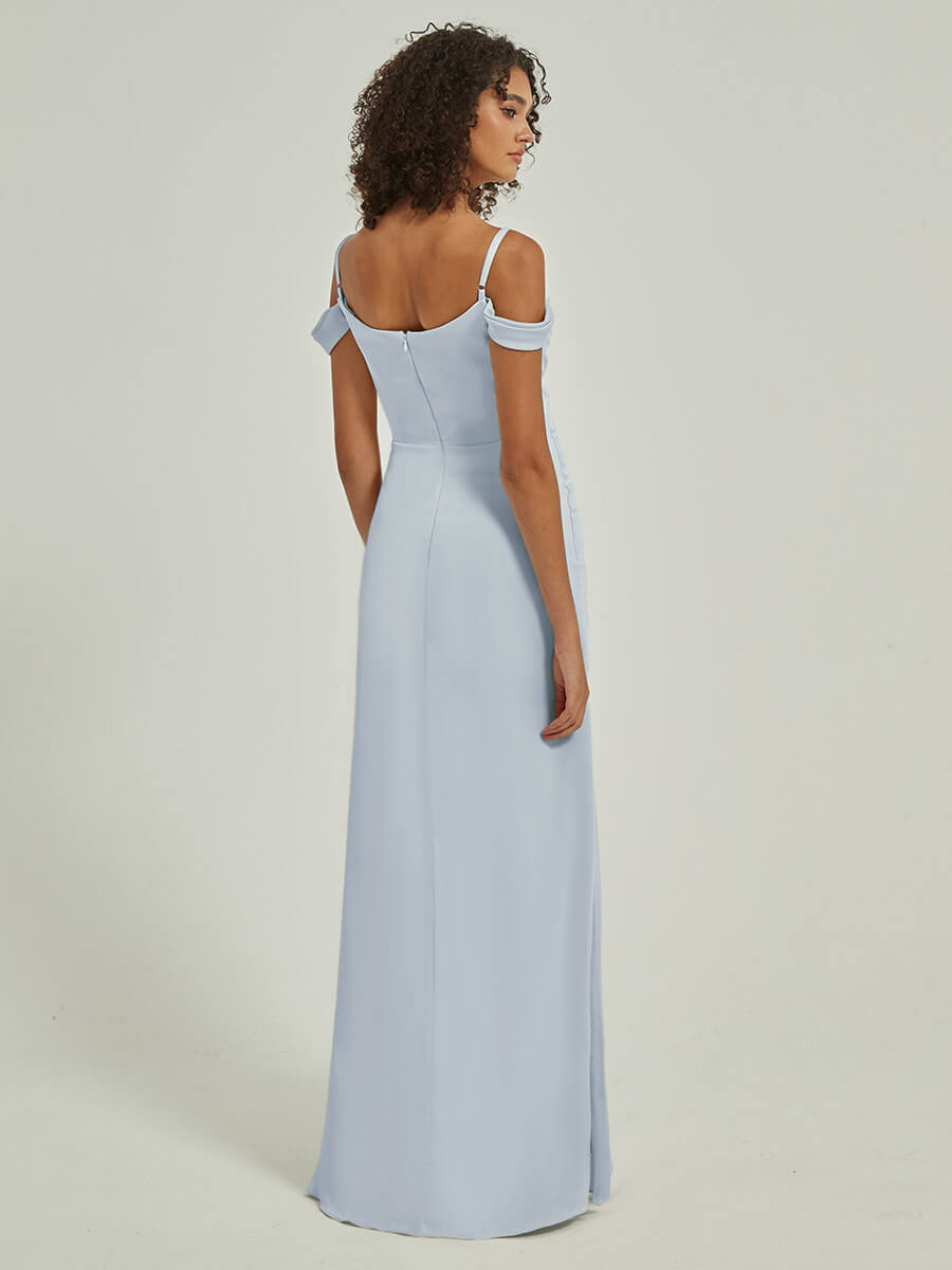 Cornflower Blue Convertible Satin bridesmaid dresses R1102 Cora NZ Bridal a