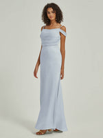Cornflower Blue Convertible Satin bridesmaid dresses R1102 Cora NZ Bridal d