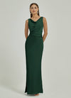 Emerald Green Maxi Backless Satin bridesmaid dresses EB30520 Emerson NZ Bridal a