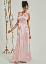 Muti Way Wrap Satin Blush bridesmaid dresses NZ Bridal JS30218 Winnie a