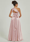 Muti Way Wrap Satin Blush bridesmaid dresses NZ Bridal JS30218 Winnie b
