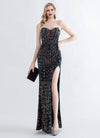 NZ Bridal Black Multi Sequin Maxi Prom Dress 31155 Victoria a