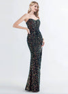 NZ Bridal Black Multi Sequin Maxi Prom Dress 31155 Victoria c