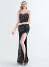 NZ Bridal Black Multi Sequin Maxi Prom Dress 31155 Victoria d