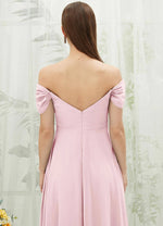 NZ Bridal Blush Convertible Chiffon Maxi Bridesmaid Dress BG30217 Spence b