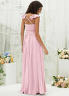 NZ Bridal Blush X Cross Backless Chiffon Bridesmaid Dress R3702 Valerie b