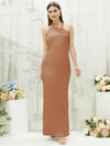 NZ Bridal Bronzer Sheath Maxi Satin bridesmaid dresses EB30520 Emerson a