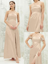 NZ Bridal Champagne Convertible Satin bridesmaid dresses BG30212 Mina g1