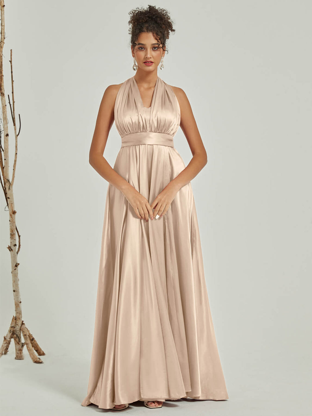 sachin and babi light blue dress Cachet Stunning Bronze Gold Elegant Tulle Jeweled Formal BallGown SZ 10 main image 1