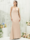 NZ Bridal Champagne Pleated Satin bridesmaid dresses CA221470 Rory c