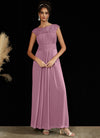 NZ Bridal Chiffon Lace Dusty Rose Maxi bridesmaid dresses 09996ep Ryan a
