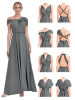 NZ Bridal Convertible Bridesmaid Dress NZ001 Lucia How To Wear Gray a