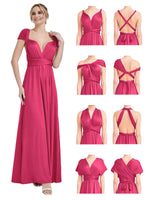 NZ Bridal Convertible Bridesmaid Dress NZ001 Lucia How To Wear HotPink a