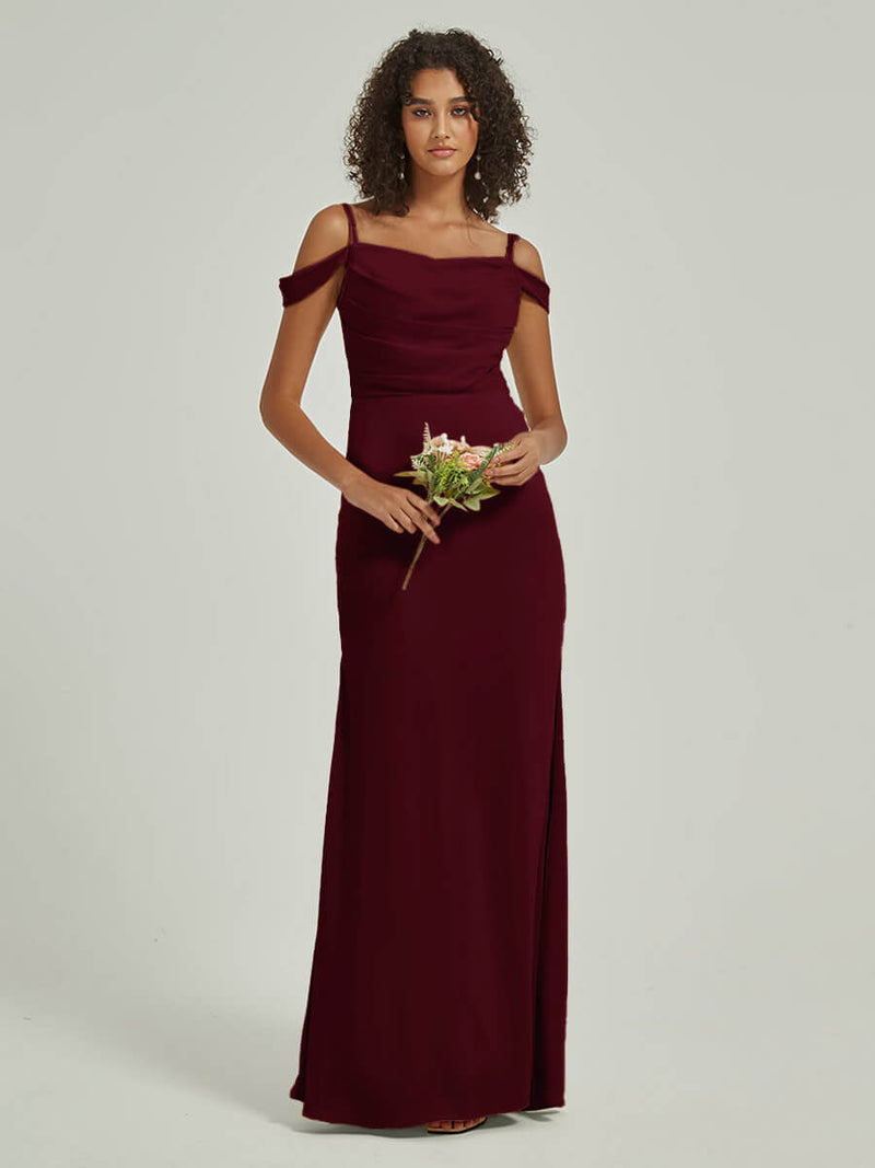 NZ Bridal Convertible Burgundy Satin bridesmaid dresses R1102 Cora a