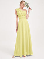 NZ Bridal Convertible Chiffon bridesmaid dresses NZ0061 Chris Light Yellow a